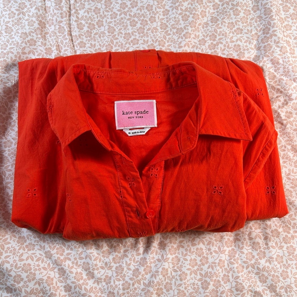 Kate Spade Vibrant Orange Midi Dress - Picture 11 of 11